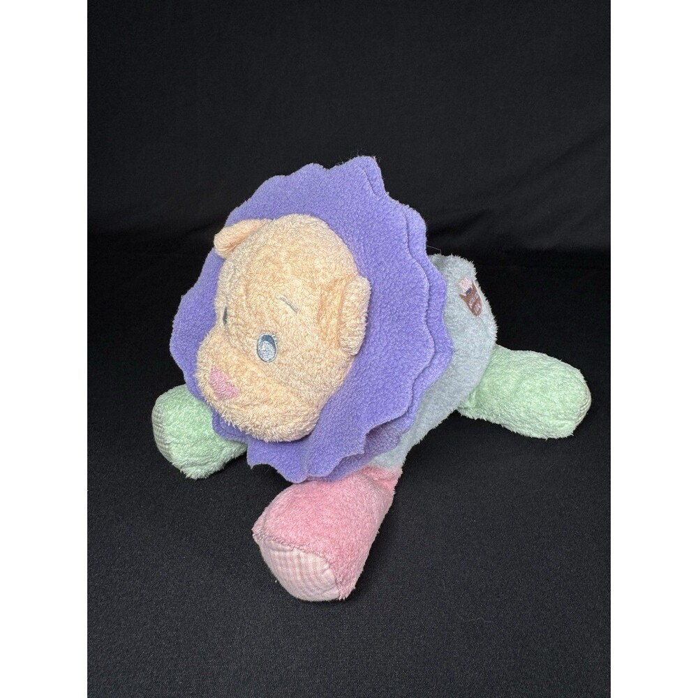 Terry Cloth Plush Lion Noah's Ark Stuffed Animal Toy Pastel Colors Baby Bestever